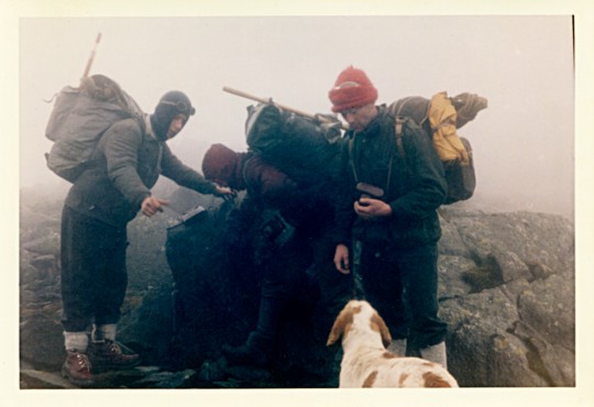 Summit of Bowfell, 2960 ft. 1st Feb 1964. 